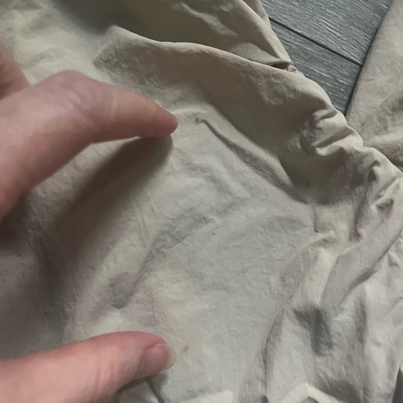 Amanda Uprichard Cream Puff Short Sleeve Smocked Square Neck Summer Crop Top M - Picture 6 of 8